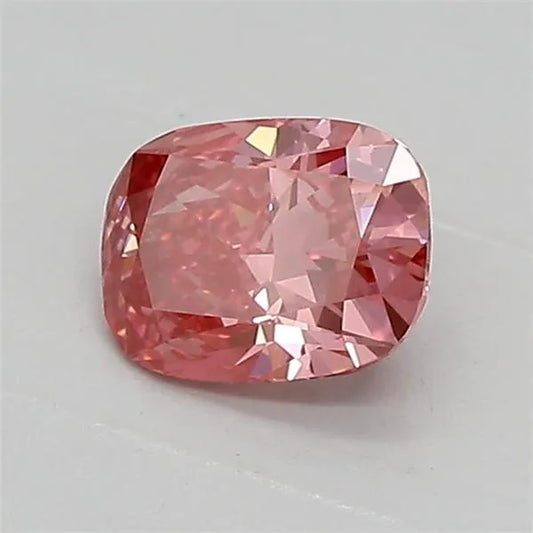 0.65ct Cushion modified Lab Grown Diamond (Colour Fancy Vivid Pink, Clarity VS2, IGI Certified)