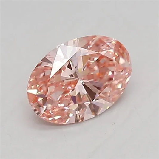 0.52ct Oval Lab Grown Diamond (Colour Fancy Vivid Pink, Clarity VVS2, IGI Certified)